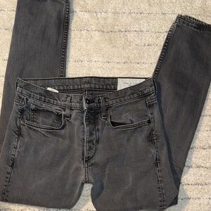 rag & bone Men's Dark Gray Slim Jeans